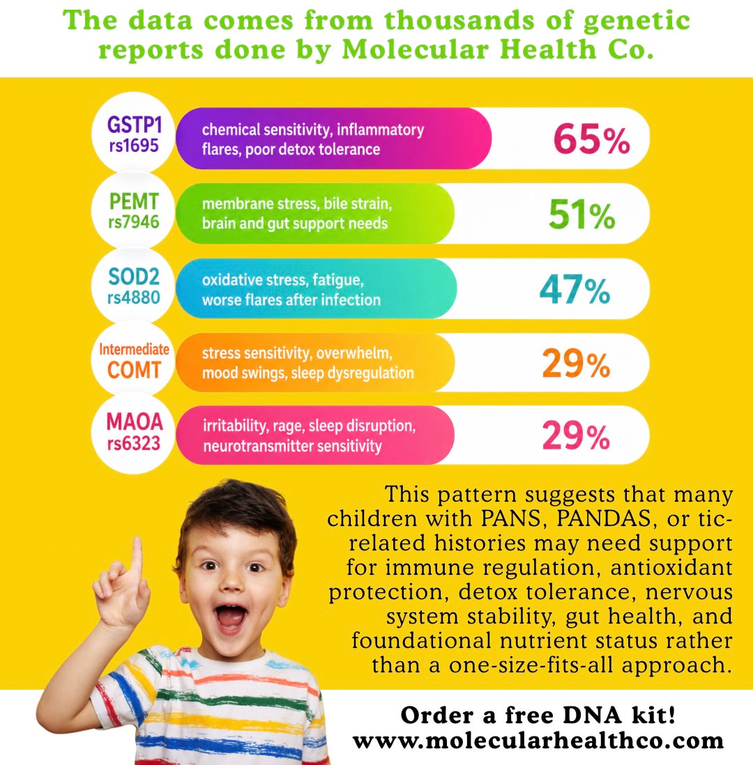 The Most Common Genetic Variants Seen in PANS/PANDAS Children