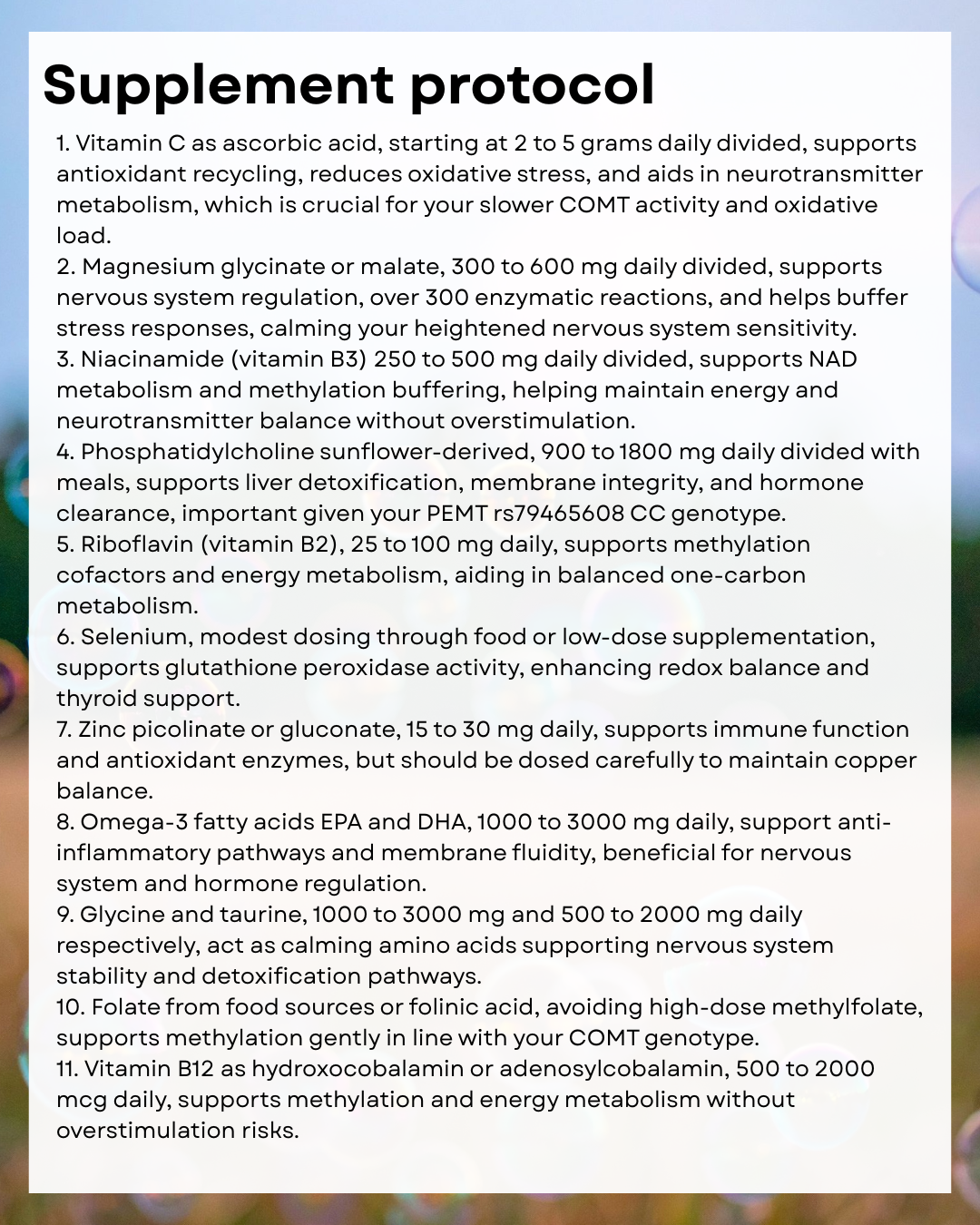 Personalized Children’s Genetic Report