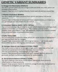 Genetic Report & Supplement Protocol - Without DNA Kit