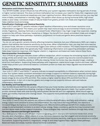 Genetic Avoidance Blueprint: Personalized Sensitivity and Risk Analysis