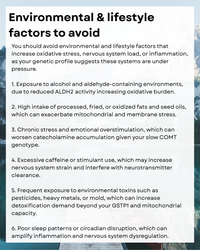 Mental Health & Nervous System Genetic Report