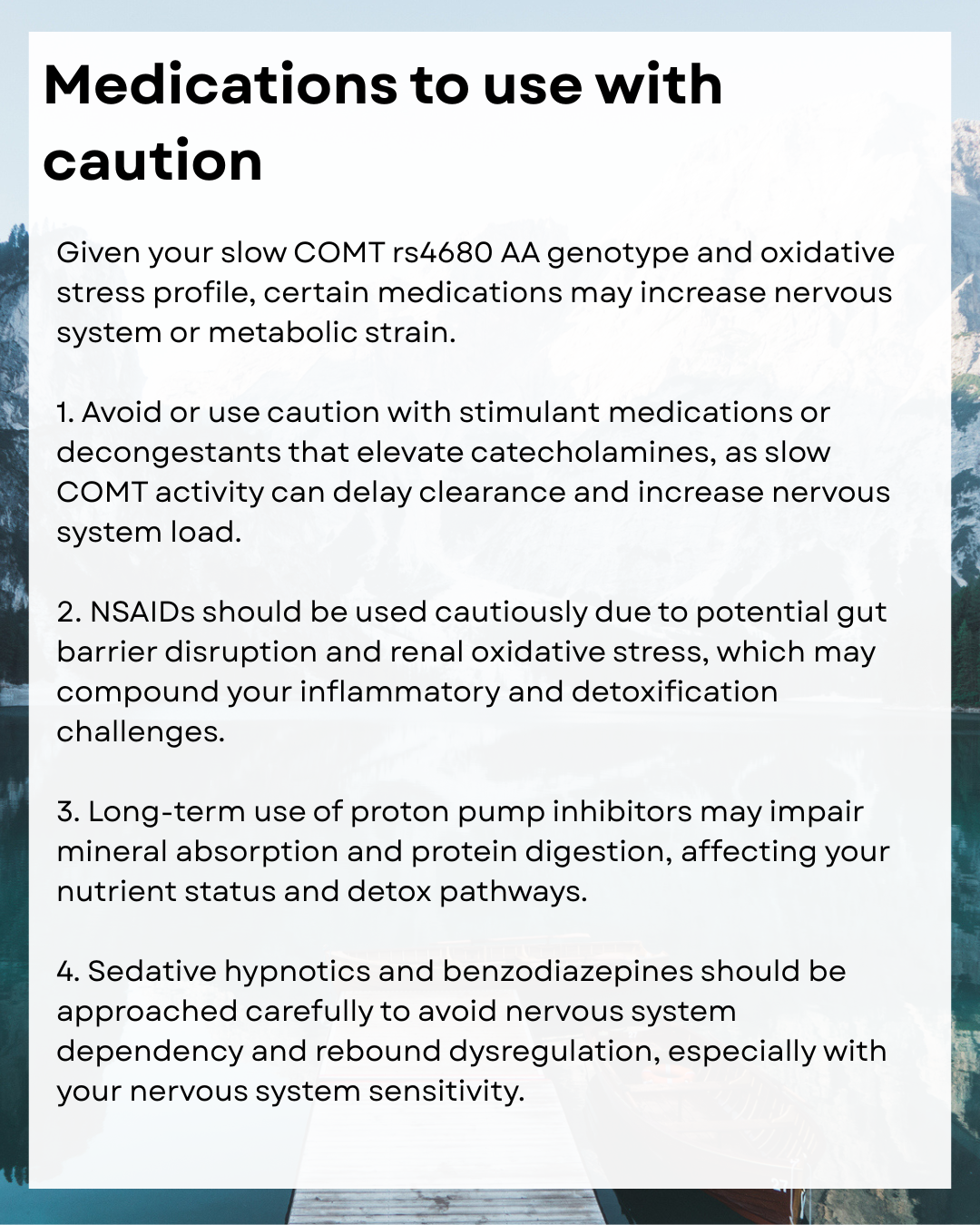 Mental Health & Nervous System Genetic Report