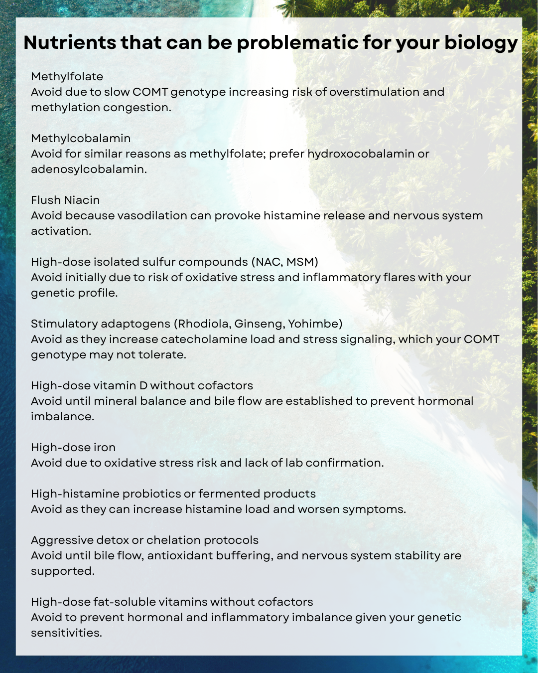 Genetic Starter Report & Supplement Protocol