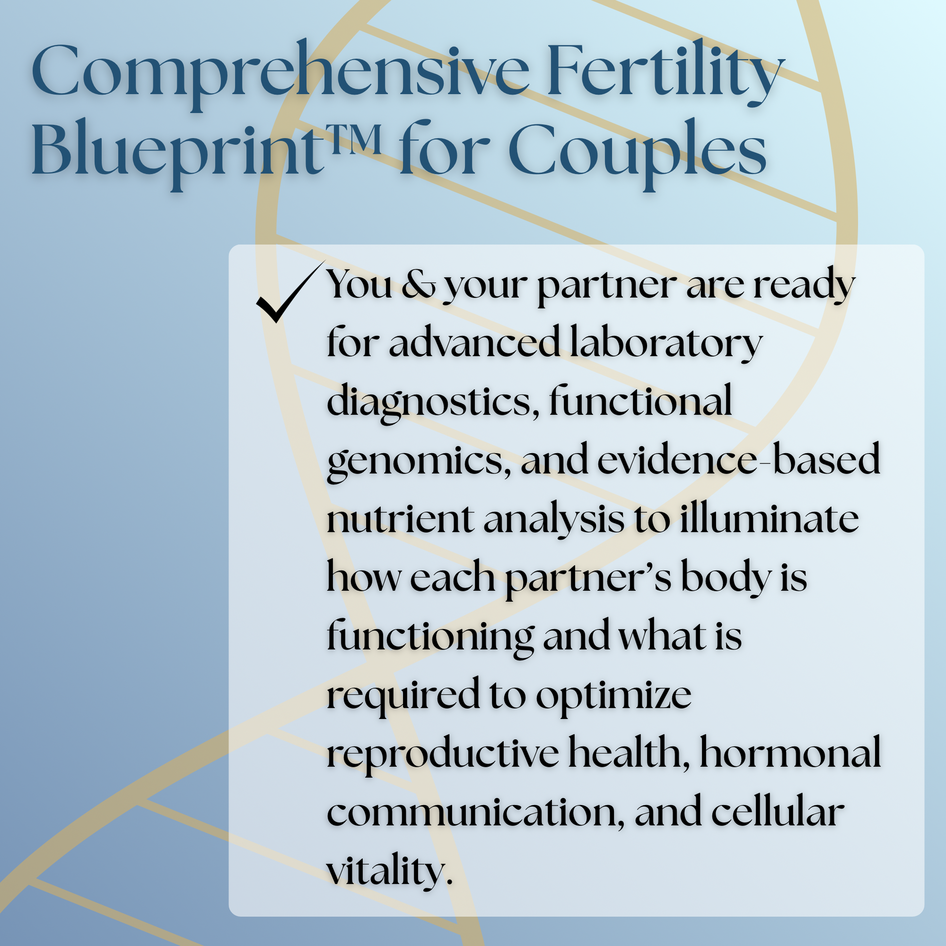 Comprehensive Fertility Blueprint™ for Couples