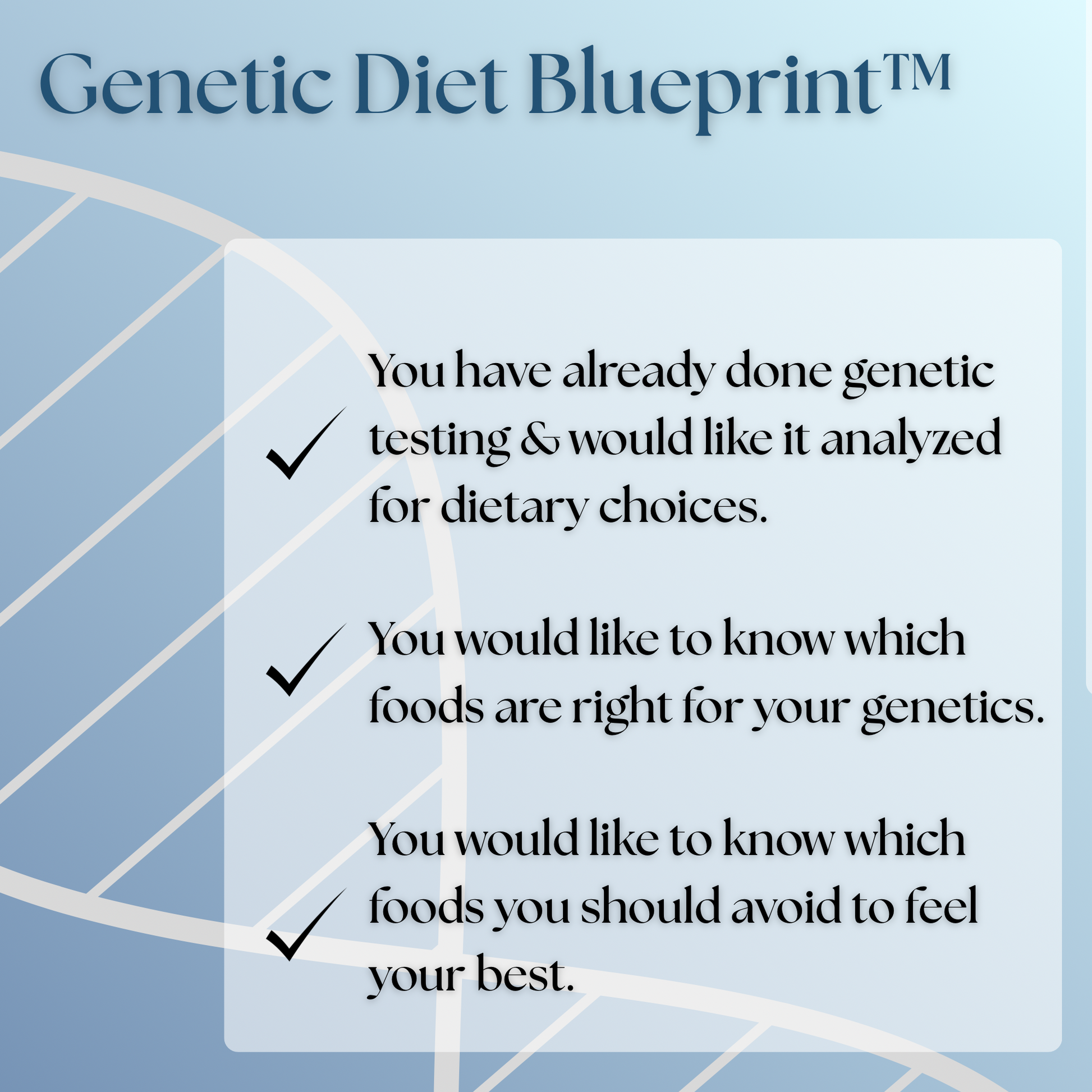 Genetic Diet Blueprint™