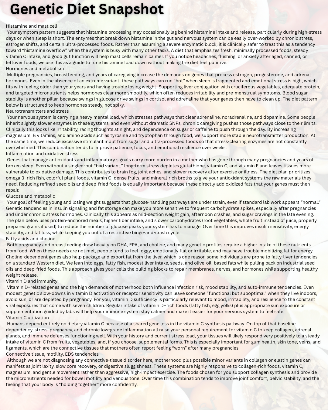 Genetic Diet Blueprint™