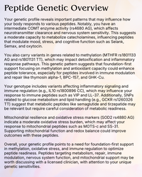 Genetic Peptide Compatibility Report